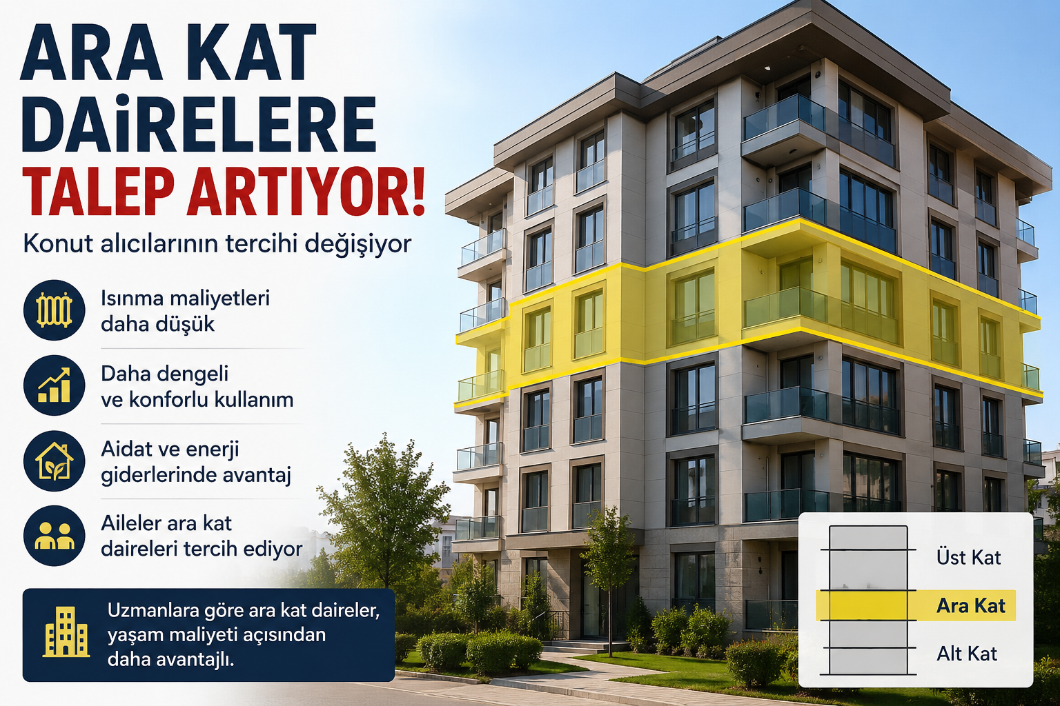 Ara Kat Daireler Yeniden Gözde Oldu: Konut Alıcılarının Tercihi Değişiyor